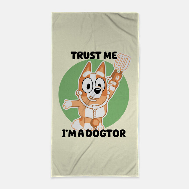 Trust Me I'm A Dogtor-None-Beach-Towel-naomori