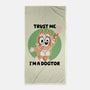 Trust Me I'm A Dogtor-None-Beach-Towel-naomori