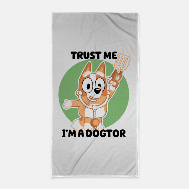 Trust Me I'm A Dogtor-None-Beach-Towel-naomori