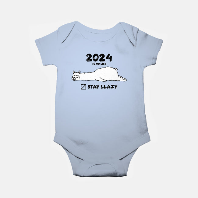 Stay Llazy-Baby-Basic-Onesie-turborat14