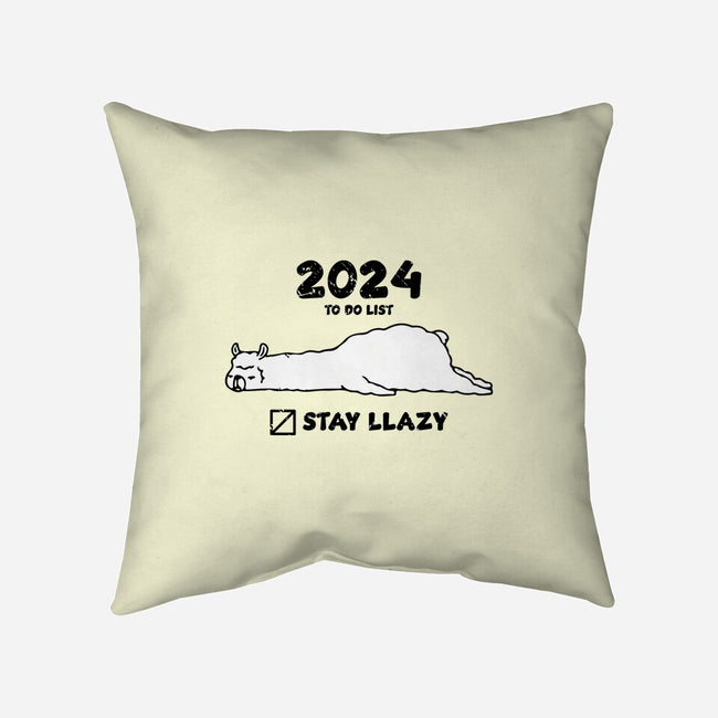 Stay Llazy-None-Removable Cover-Throw Pillow-turborat14