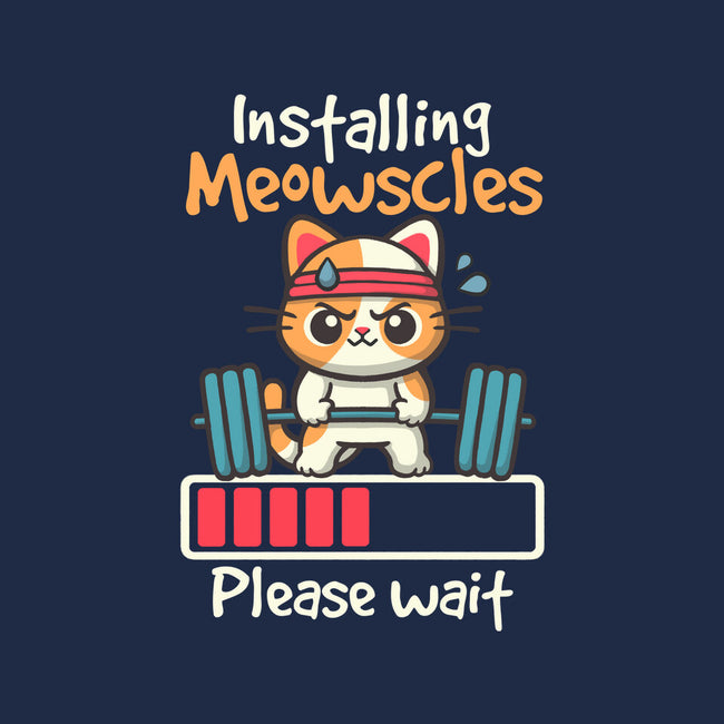 Installing Meowscles-Mens-Long Sleeved-Tee-NemiMakeit