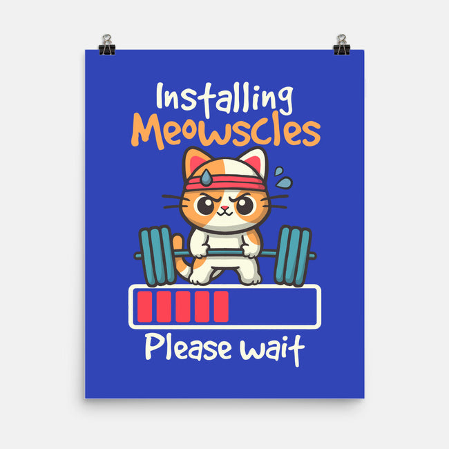 Installing Meowscles-None-Matte-Poster-NemiMakeit