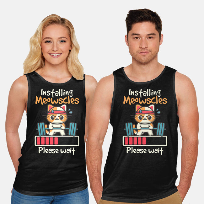 Installing Meowscles-Unisex-Basic-Tank-NemiMakeit