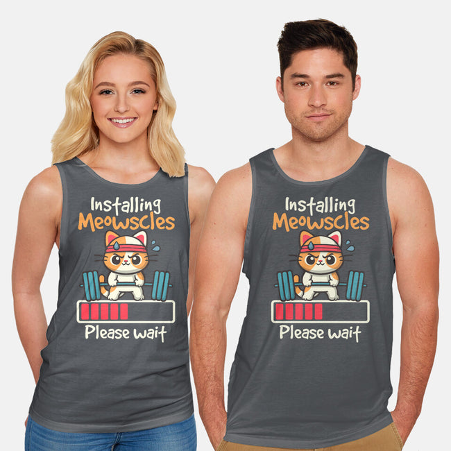 Installing Meowscles-Unisex-Basic-Tank-NemiMakeit