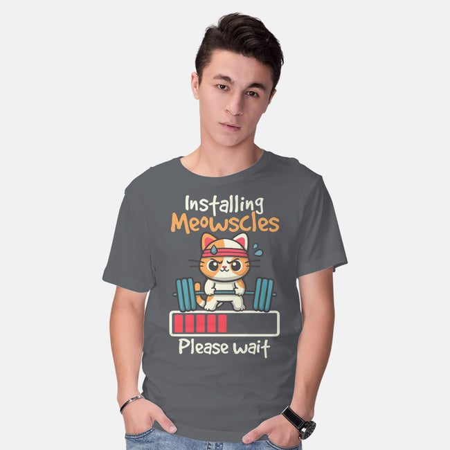 Installing Meowscles-Mens-Basic-Tee-NemiMakeit