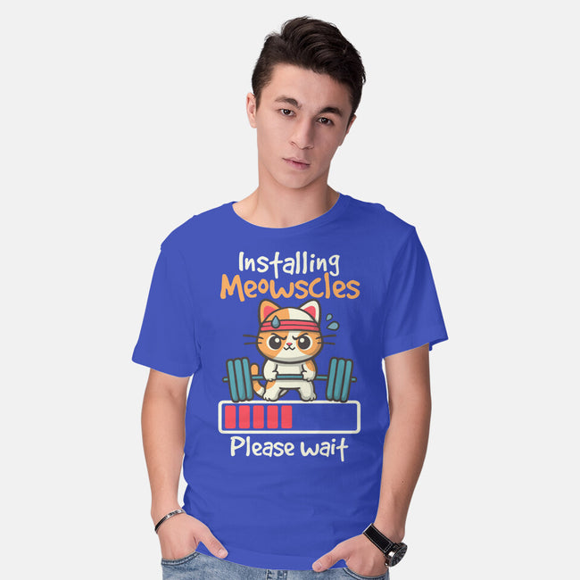 Installing Meowscles-Mens-Basic-Tee-NemiMakeit