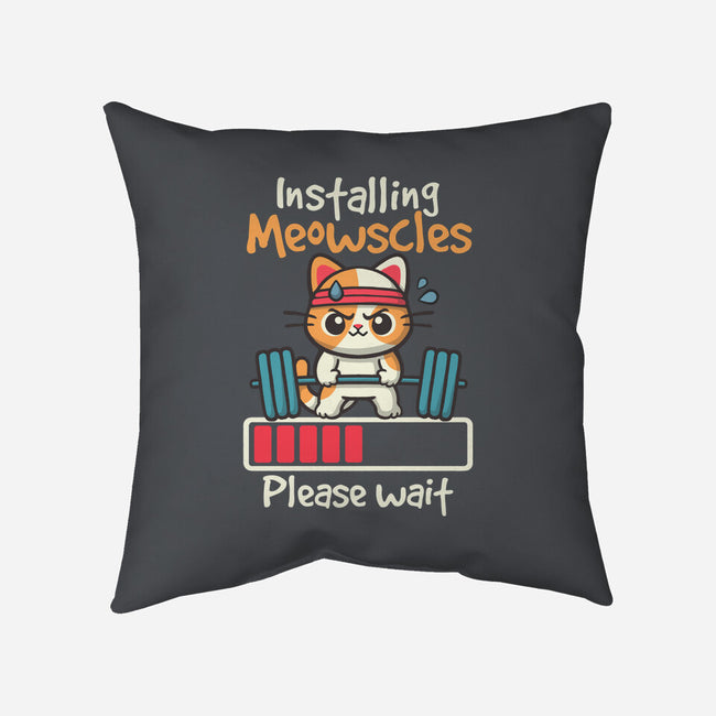 Installing Meowscles-None-Removable Cover-Throw Pillow-NemiMakeit