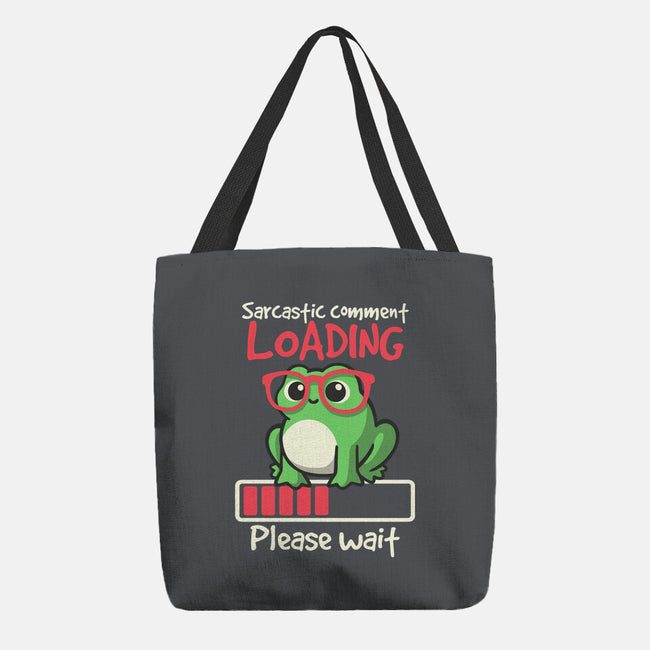 Sarcastic Comment Loading-None-Basic Tote-Bag-NemiMakeit