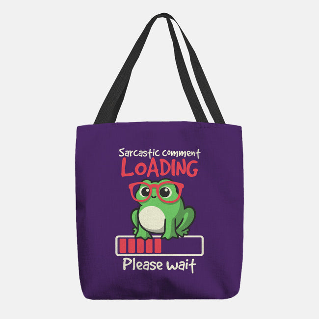 Sarcastic Comment Loading-None-Basic Tote-Bag-NemiMakeit