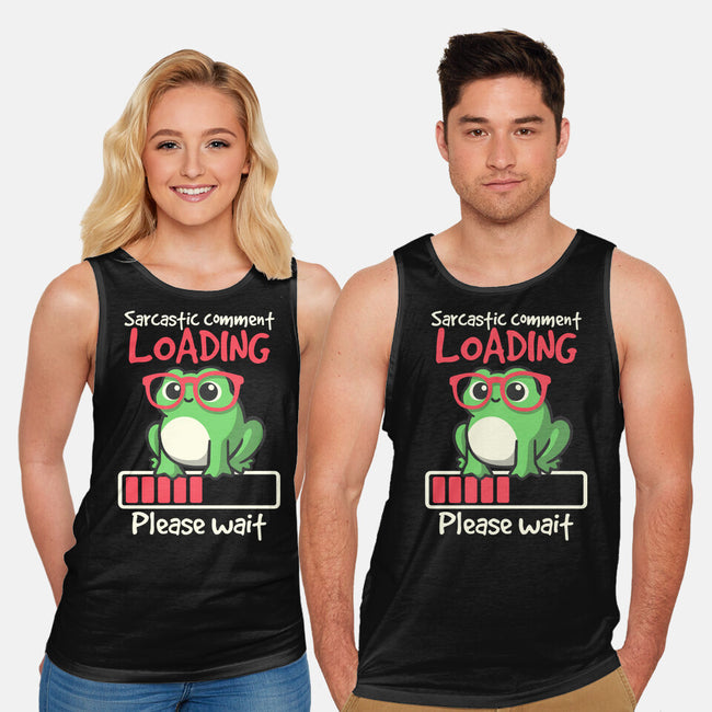 Sarcastic Comment Loading-Unisex-Basic-Tank-NemiMakeit