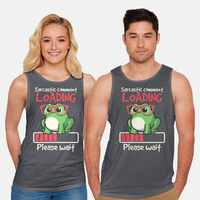 Sarcastic Comment Loading-Unisex-Basic-Tank-NemiMakeit