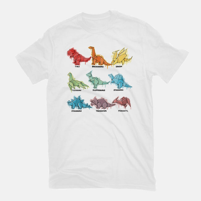 Origami Saurs-Unisex-Basic-Tee-Vallina84