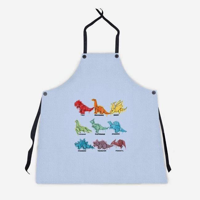 Origami Saurs-Unisex-Kitchen-Apron-Vallina84