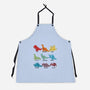 Origami Saurs-Unisex-Kitchen-Apron-Vallina84