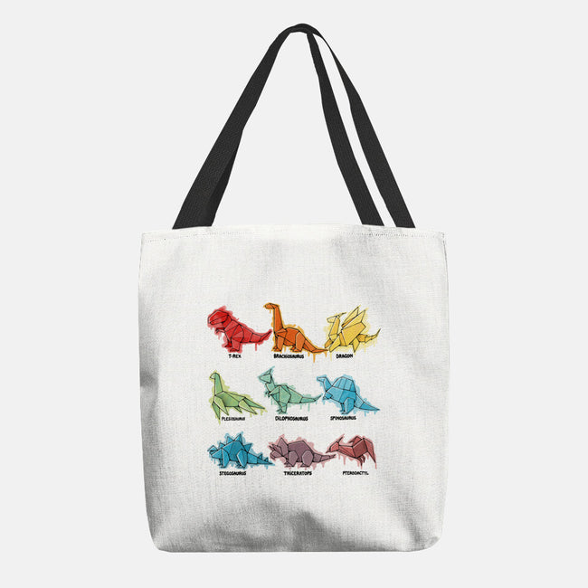 Origami Saurs-None-Basic Tote-Bag-Vallina84