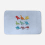 Origami Saurs-None-Memory Foam-Bath Mat-Vallina84