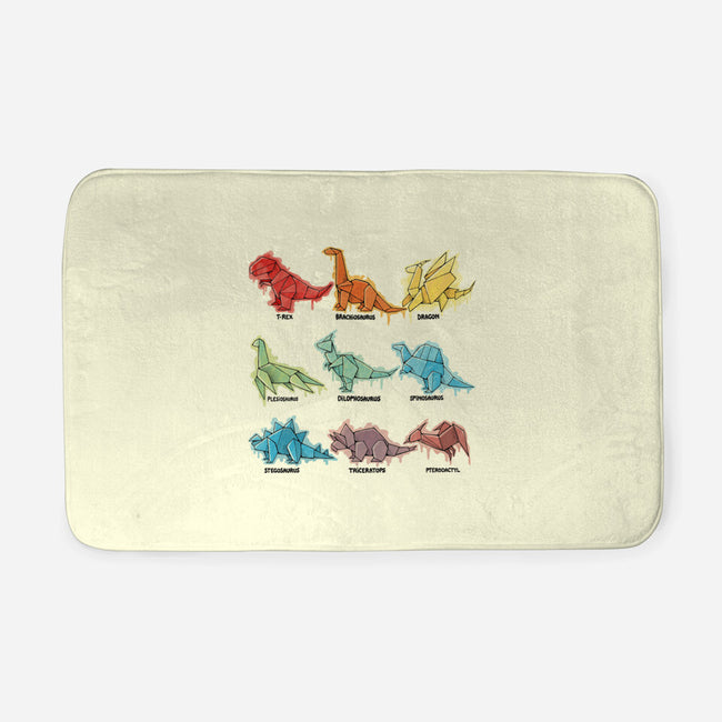 Origami Saurs-None-Memory Foam-Bath Mat-Vallina84