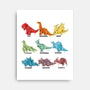 Origami Saurs-None-Stretched-Canvas-Vallina84