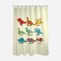 Origami Saurs-None-Polyester-Shower Curtain-Vallina84