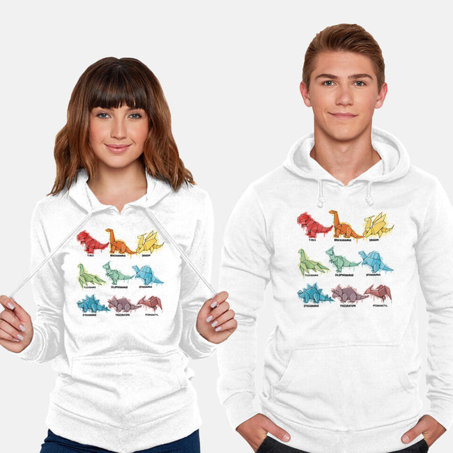 Origami Saurs-Unisex-Pullover-Sweatshirt-Vallina84