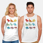 Origami Saurs-Unisex-Basic-Tank-Vallina84