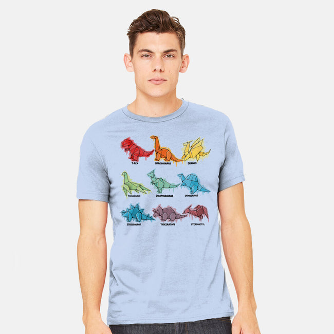 Origami Saurs-Mens-Heavyweight-Tee-Vallina84