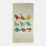 Origami Saurs-None-Beach-Towel-Vallina84