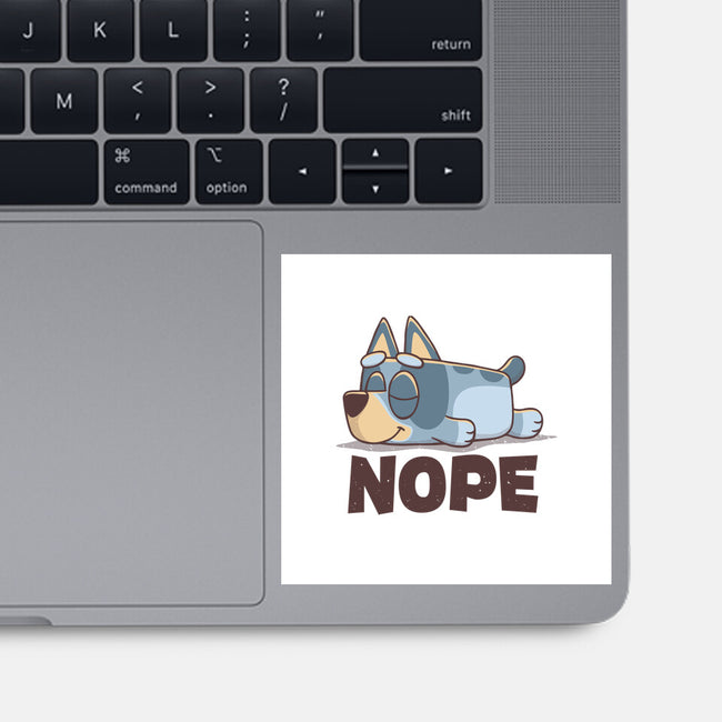 Lazy Heeler-None-Glossy-Sticker-retrodivision