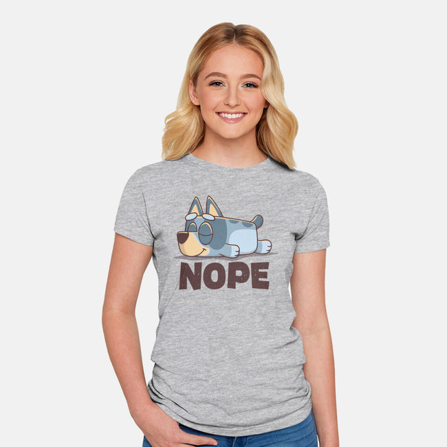 Lazy Heeler-Womens-Fitted-Tee-retrodivision