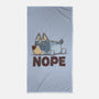 Lazy Heeler-None-Beach-Towel-retrodivision