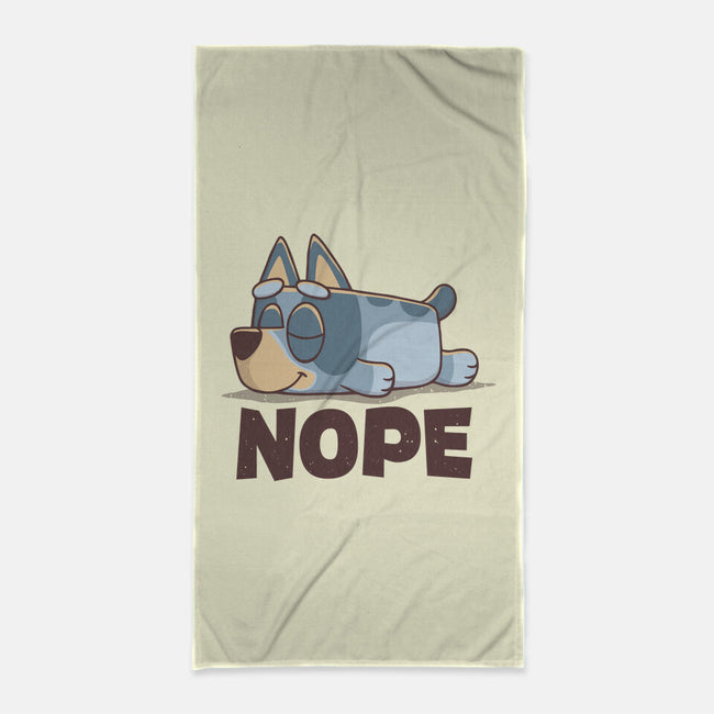 Lazy Heeler-None-Beach-Towel-retrodivision