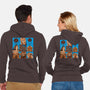 The Maze Bunch-Unisex-Zip-Up-Sweatshirt-SeamusAran