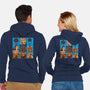 The Maze Bunch-Unisex-Zip-Up-Sweatshirt-SeamusAran