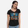 The Maze Bunch-Womens-V-Neck-Tee-SeamusAran