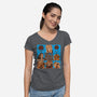 The Maze Bunch-Womens-V-Neck-Tee-SeamusAran