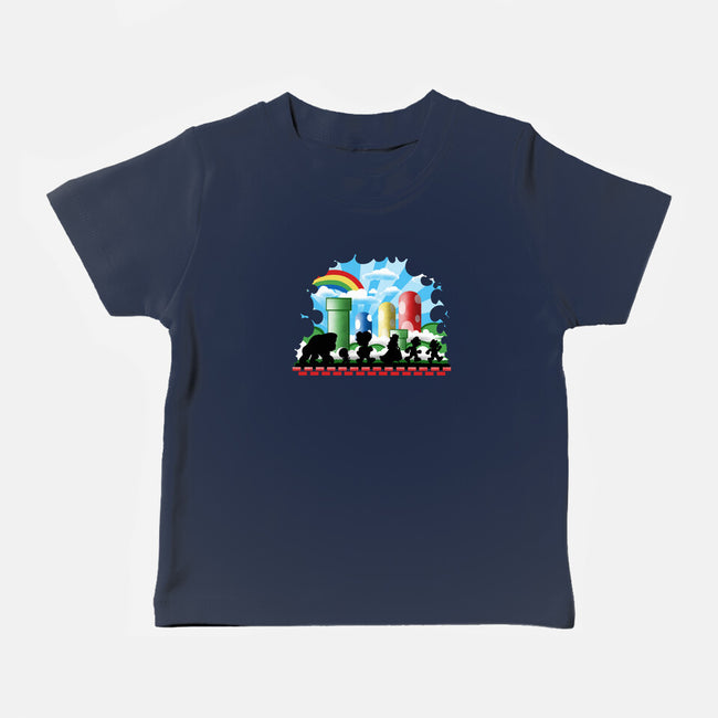 The Fellowship Of The Plumbers-Baby-Basic-Tee-zascanauta