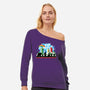 The Fellowship Of The Plumbers-Womens-Off Shoulder-Sweatshirt-zascanauta