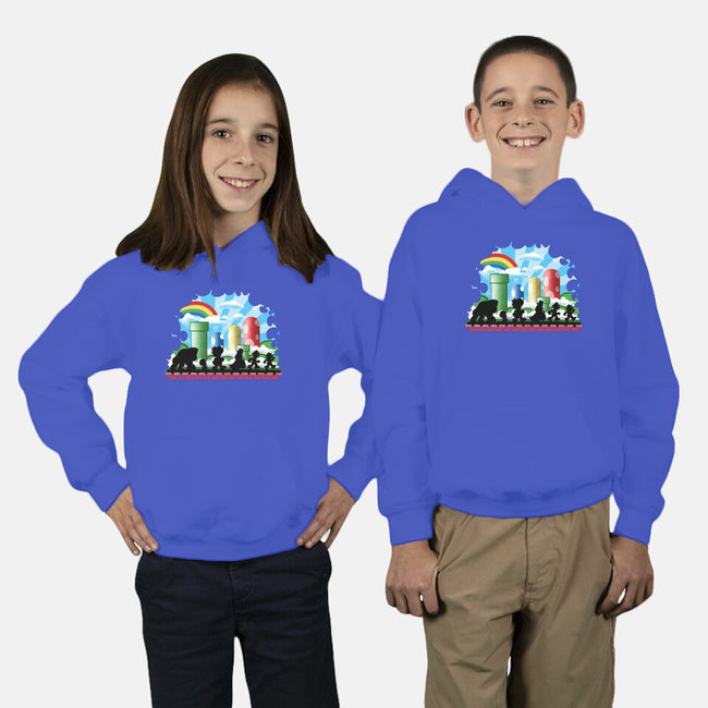 The Fellowship Of The Plumbers-Youth-Pullover-Sweatshirt-zascanauta