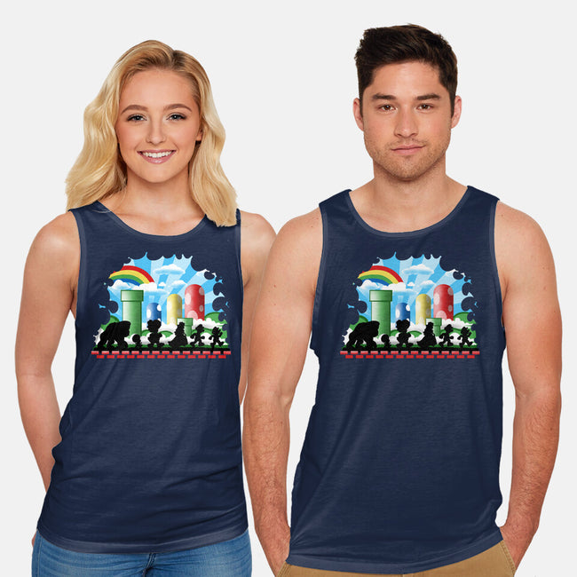 The Fellowship Of The Plumbers-Unisex-Basic-Tank-zascanauta