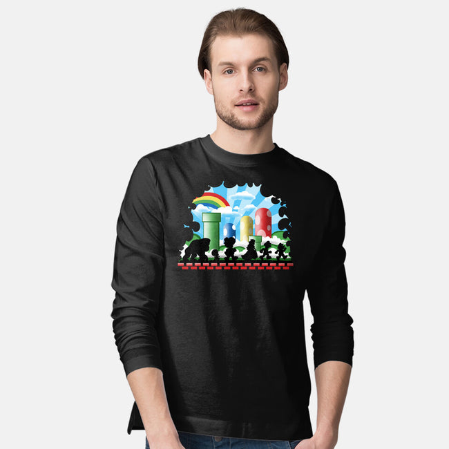 The Fellowship Of The Plumbers-Mens-Long Sleeved-Tee-zascanauta