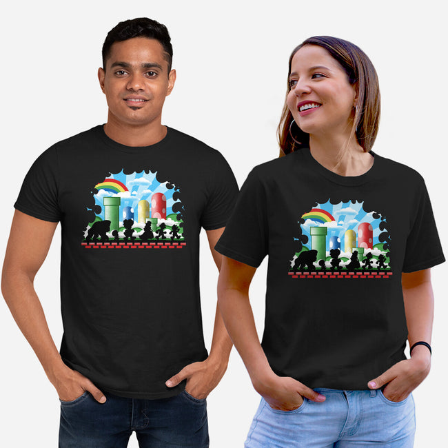 The Fellowship Of The Plumbers-Unisex-Basic-Tee-zascanauta