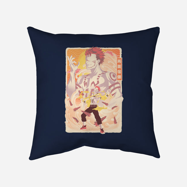 Musha-E Sukuna-None-Removable Cover-Throw Pillow-hypertwenty