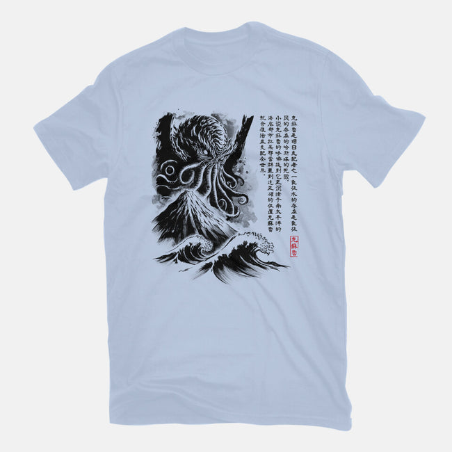 Great Old One Sumi-e-Unisex-Basic-Tee-DrMonekers