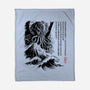 Great Old One Sumi-e-None-Fleece-Blanket-DrMonekers