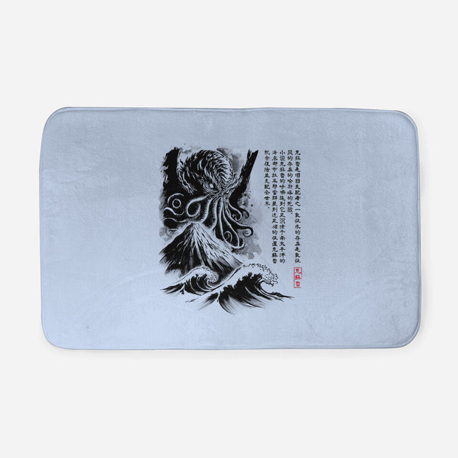 Great Old One Sumi-e-None-Memory Foam-Bath Mat-DrMonekers