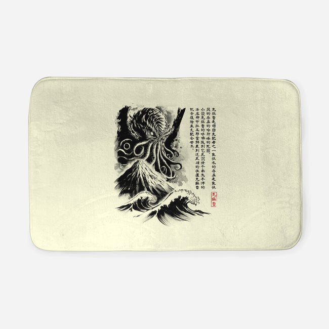 Great Old One Sumi-e-None-Memory Foam-Bath Mat-DrMonekers