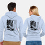 Great Old One Sumi-e-Unisex-Zip-Up-Sweatshirt-DrMonekers