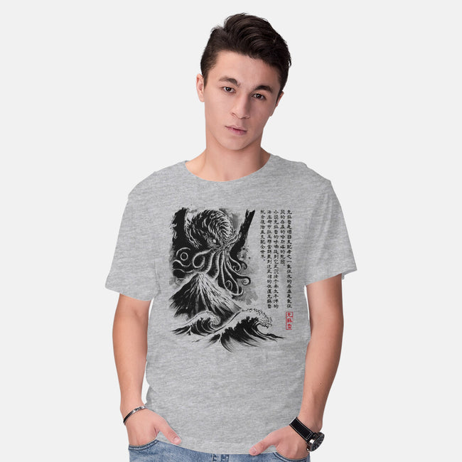 Great Old One Sumi-e-Mens-Basic-Tee-DrMonekers