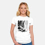 Great Old One Sumi-e-Womens-Fitted-Tee-DrMonekers